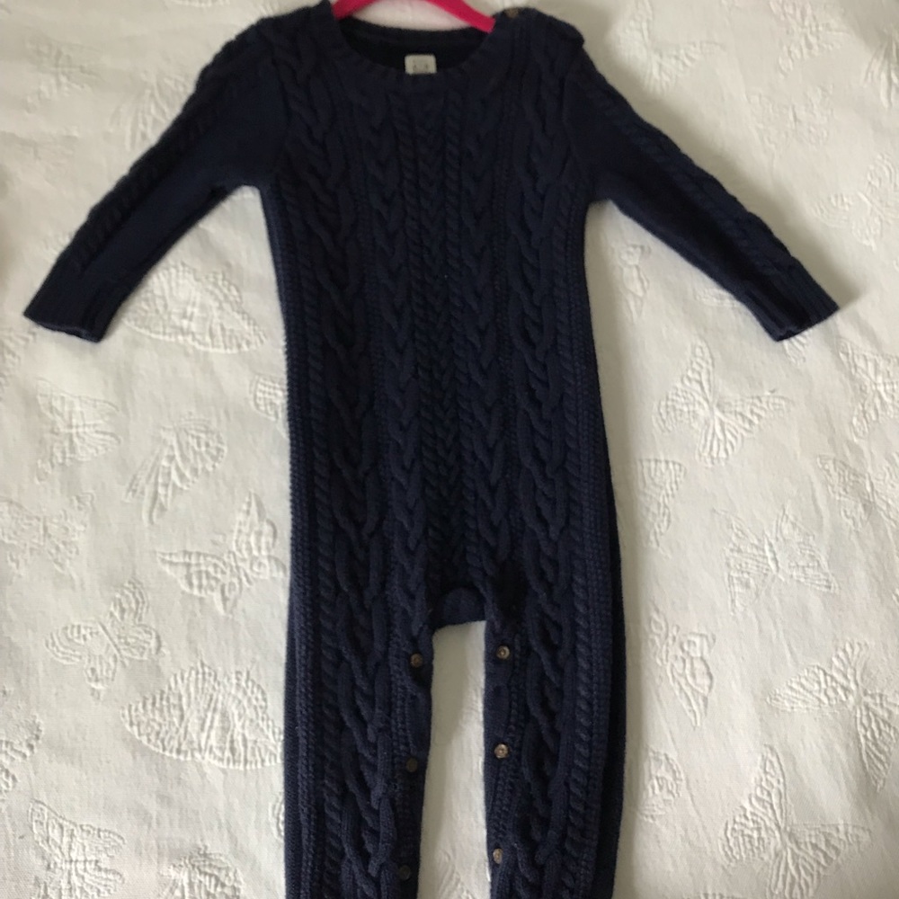 Navy Baby Gap Cable Knit Jumper